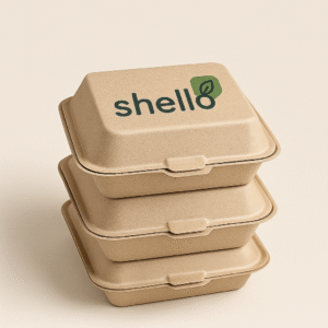 Shello Biodegradable Takeaway Boxes – Pack of 50