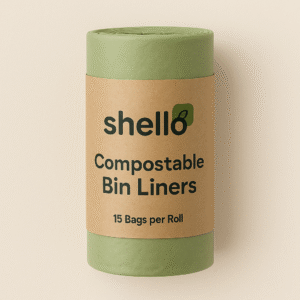 Shello Compostable Bin Liners (15 Bags per Roll)