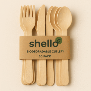 Wooden Cutlery Set – Pack of 100