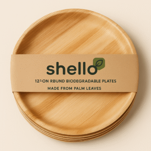 Biodegradable Areca Palm Leaf Plates (Pack of 25)