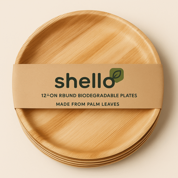 Biodegradable Areca Palm Leaf Plates (Pack of 25)